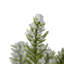 Ensemble de 2, arbre de Noël en PVC 13,5 po sur base en bois avec neige