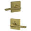 Ensemble de levier de couloir Schlage Latitude avec rosette Collins-123842402