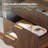 22.4"Fluted Wooden Nightstand with Charging Station and LED light,2-Drawers