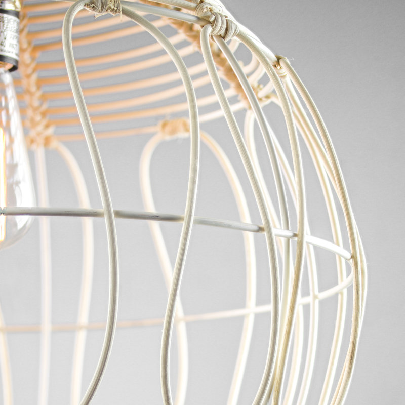 Luminaire suspendu en osier