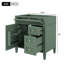 Meuble-lavabo de salle de bain de 30 po sans lavabo supérieur, armoire de rangement moderne avec 2 tiroirs et un tiroir rabattable (BASSIN INCLUS)-2079981486