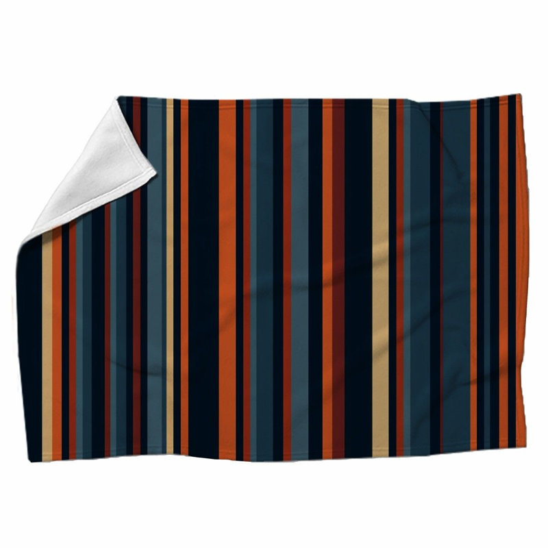 Machine Printed Throw Blanket, 51" W x 60" L