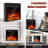 18 in. Electric Fireplace Insert with 5 Brightness Levels, Timer, Overheating Protection, Overheating Protection