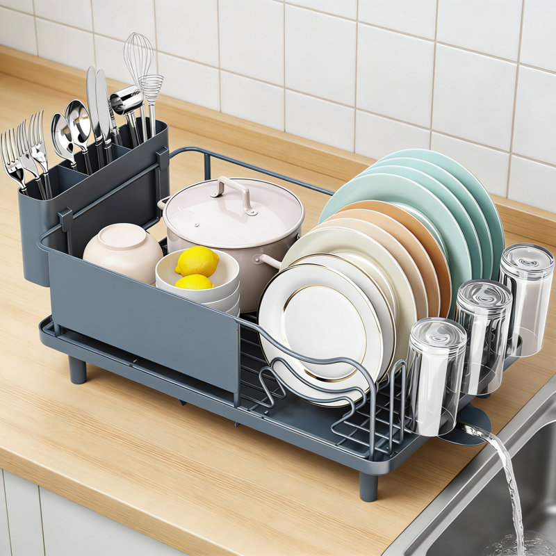 Stainless Steel Over The Sink Dish Rack