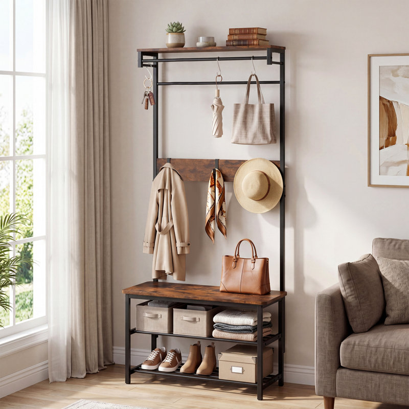Freestanding 6 - Hook Coat Rack