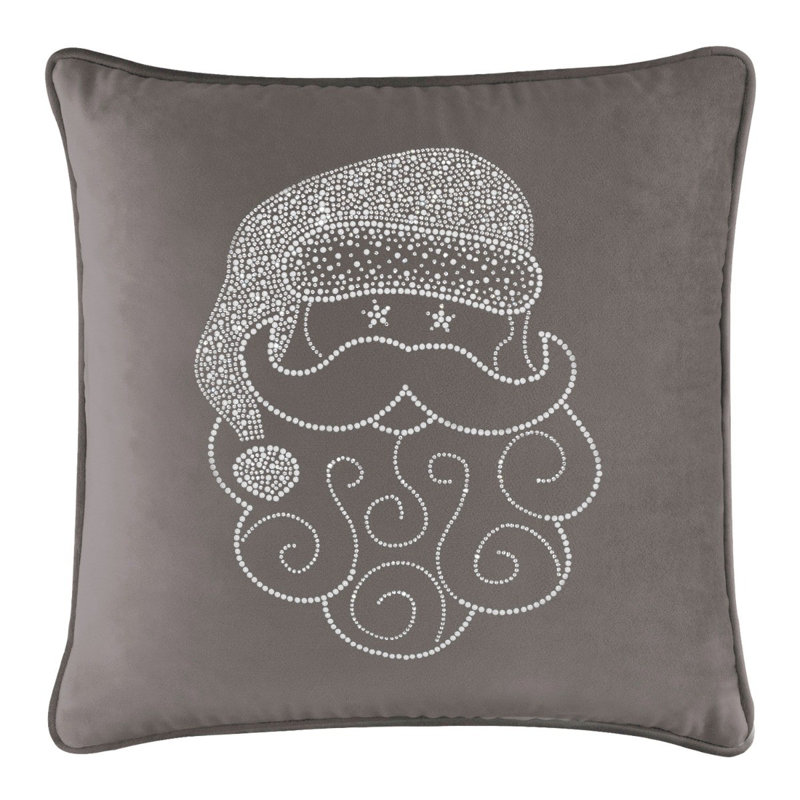 Coussin Sparkles Home Conception de Noël des Fêtes | Insertion de plumes | Lavable à la machine, Carré 16 po