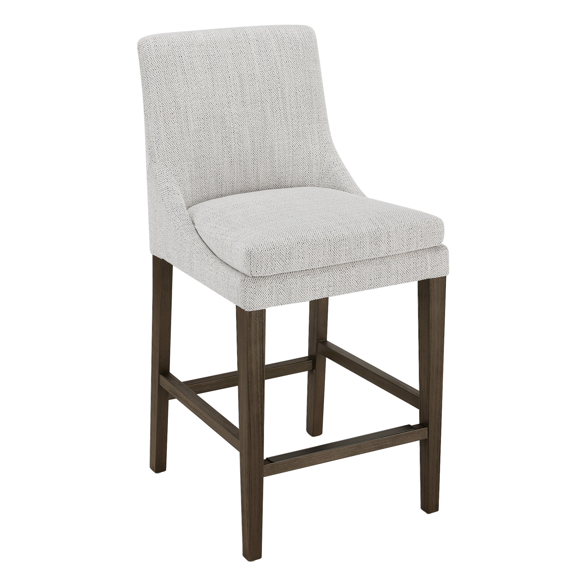 Niara Rectangle Upholstered Bar Stools , Counter Stool (26" Seat Height)