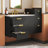 Wall Mounted Floating Cabinet, 12inch Side Cabinet with Drawers, Mutifunctional Cabinet for Bathroom, Living Room (Bathroom Vanity Not Included)-1479596804