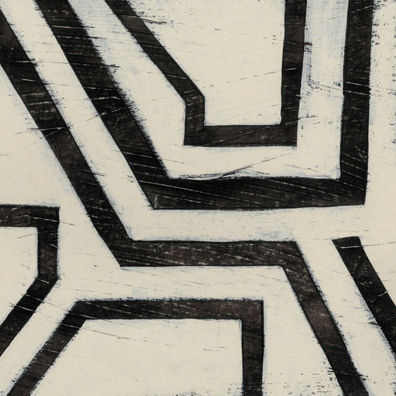 Hieroglyph III - Wrapped Canvas Painting, 30cm H x 30cm W