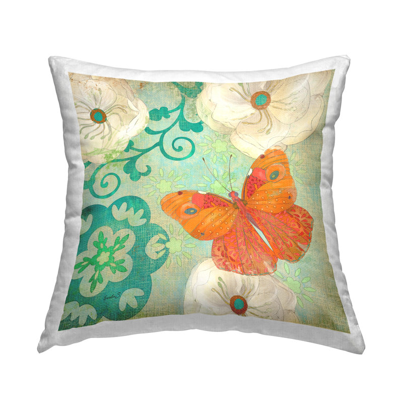 Coussin décoratif à motif floral avec motif floral