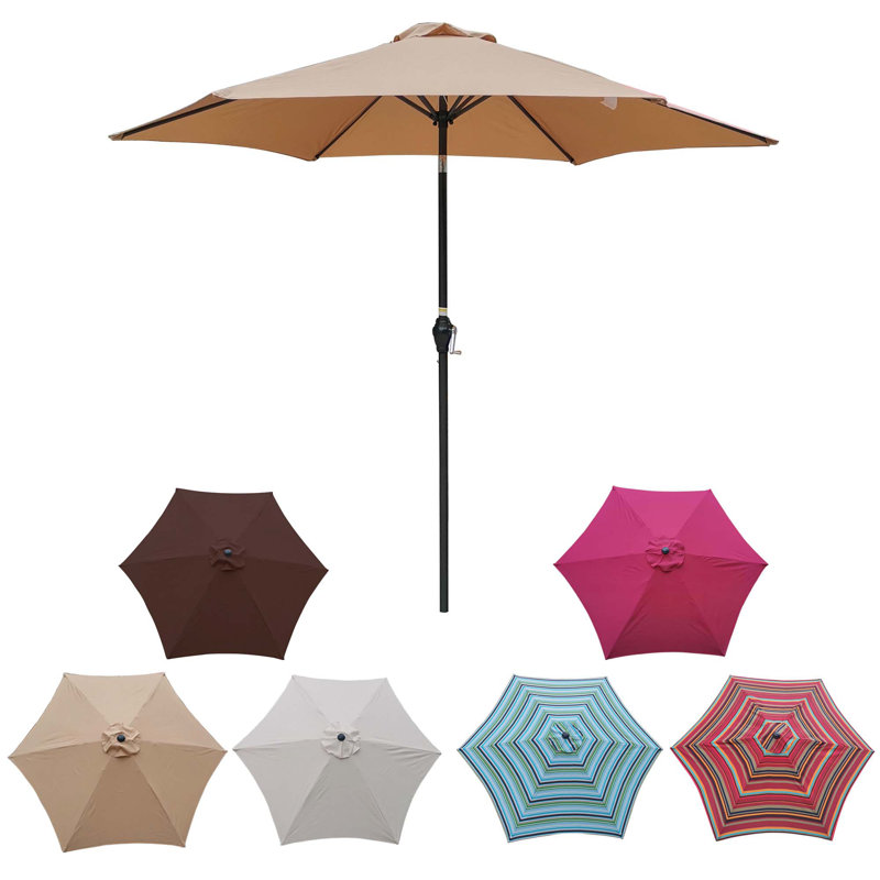 Parasol de marché 108 po Paquel, Marron