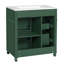 Meuble-lavabo simple sur pied de 30 po de largeur avec lavabo en céramique, charnières Soft-Clsoe, tablette réglable et support-1157037613-1157037608