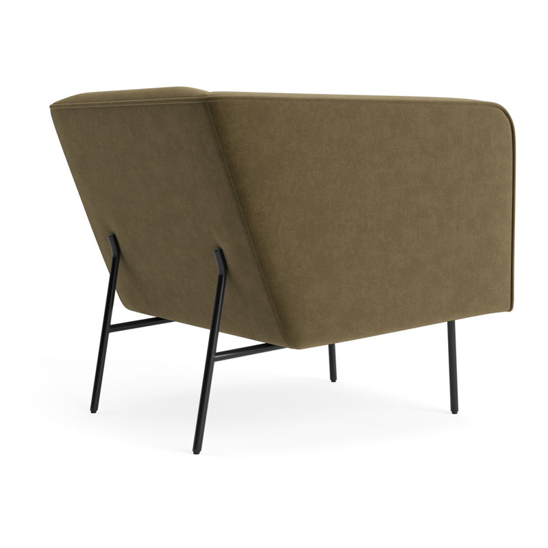 MTO - Dandy Lounge Chair Black Legs, Moss Velvet