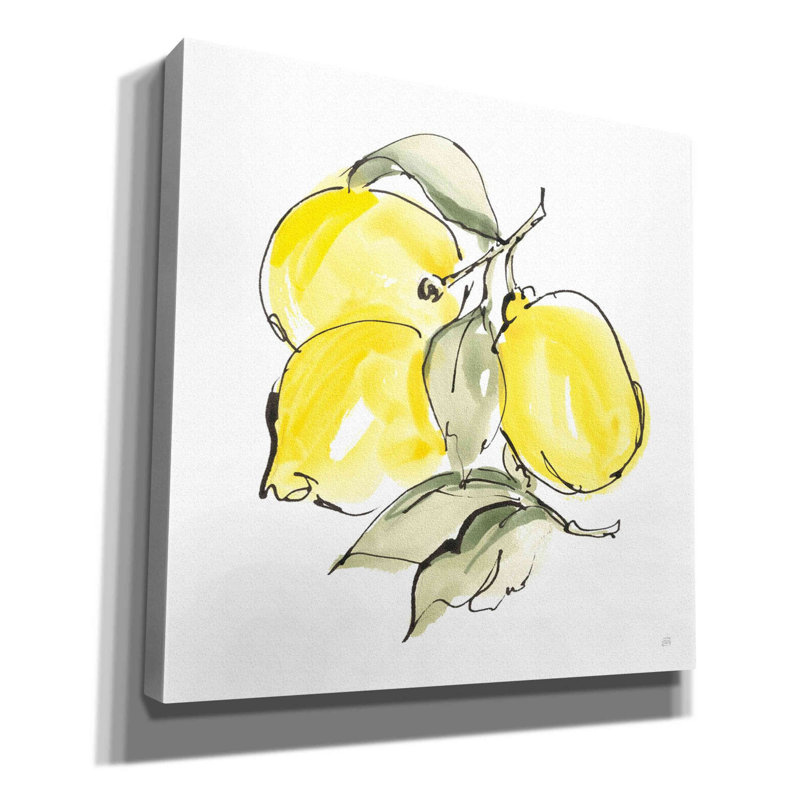 «Kost Lemons III» sur toile par Chris Paschke, H 12 po x l 12 po x P 0,75 po
