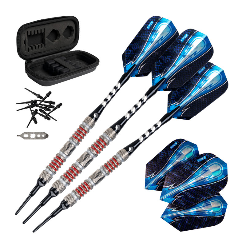 Viper Astro Soft Tip Dart, 8 Red Rings - 18 gm