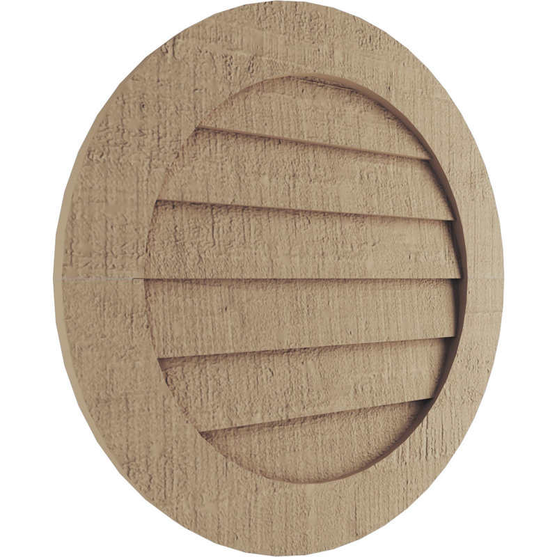 Évent rond en similibois Timberthane, Cèdre brut, H 1 po x l 33 po x L 33 po