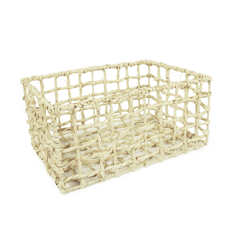 Panier en osier, H 8 po x l 12 po x P 17,5 po