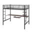 Lit mezzanine avec bureau et tablette