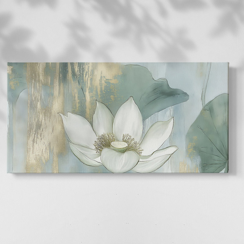Abstract Series 10 #XI-Gallery Wrapped Canvas, 16" H x 32" W
