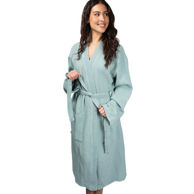 Peignoir en tricot Caraffha | Blanc | Unisexe, petit / moyen |