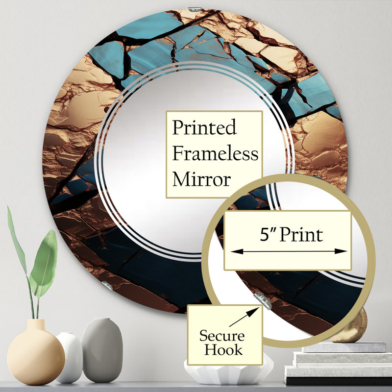 Miroir mural rond Daiwa, 24 po x 24 po