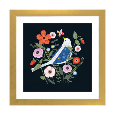 «Folk Garden I» par Victoria Borges - impression d'art graphique