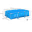 Rectangle Frame Set Pool H x W x L , with Pump Included-60822884-60822886