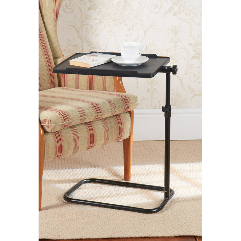Height Adjustable C-Shaped Pivoting Bedside Side Table