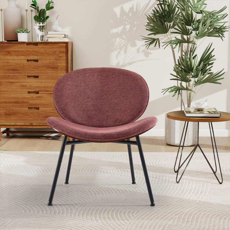 Fauteuil d'appoint Mid-Century, Rouge