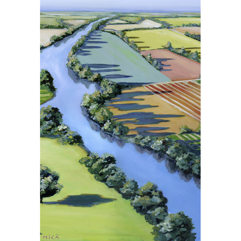 Flying Above II by Mica - Wrapped Canvas Painting, 46cm H x 30cm W x 3.8cm D