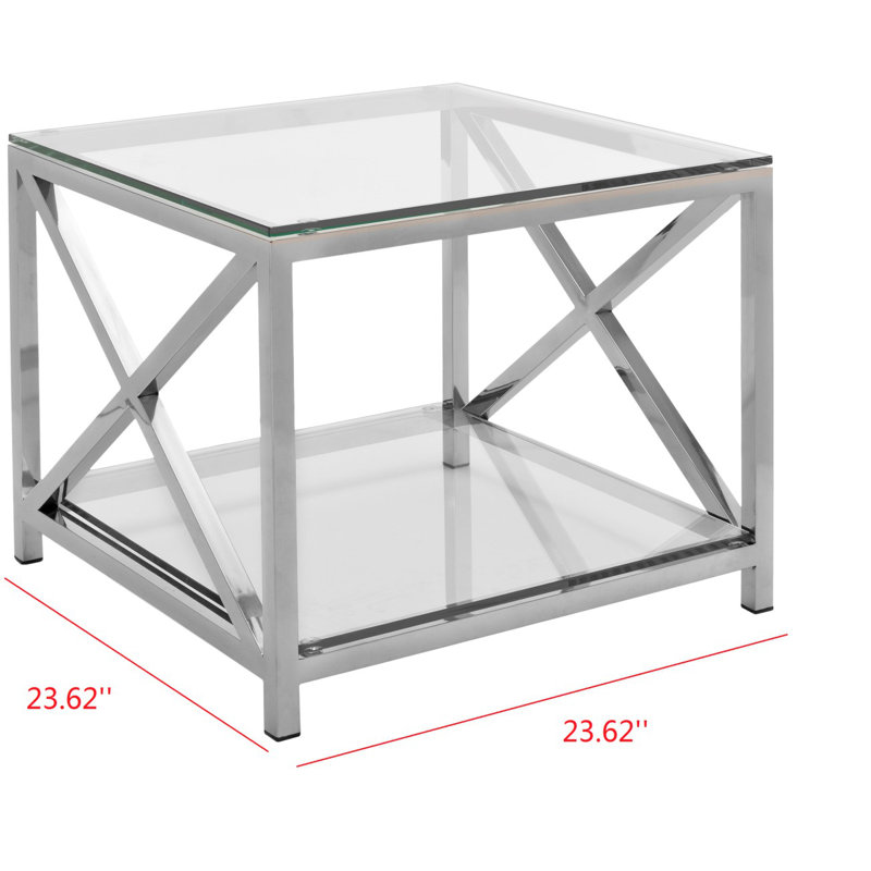 Table de bout en verre Hayward