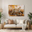 «Big Cats Kenyan Cheetah», art mural en métal beige-574520857
