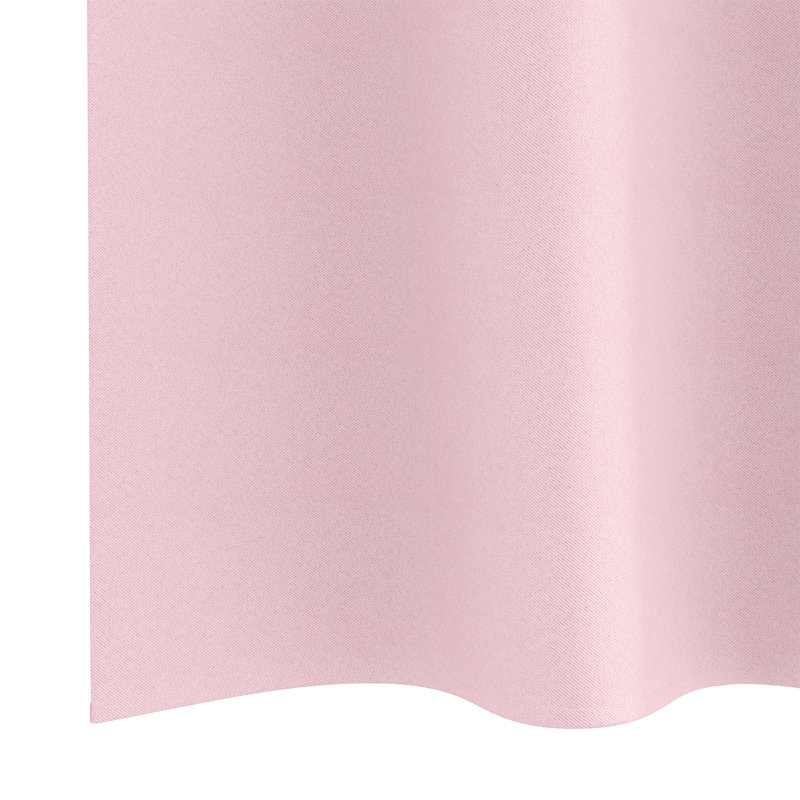Tacorian Curtain Pair, 140cm Width x 175cm Drop, Baby pink