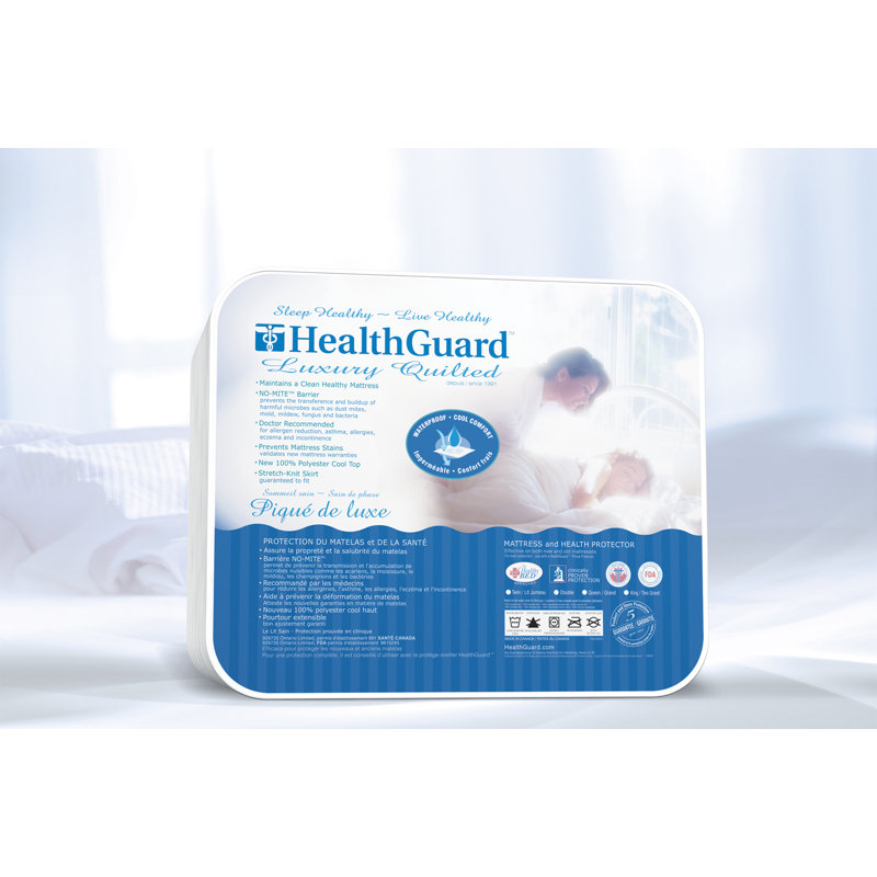 Protecteur de matelas imperméable pour grand lit