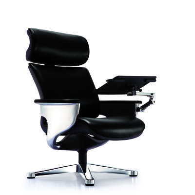 Nuvem Leather Executive Chair with Headrest