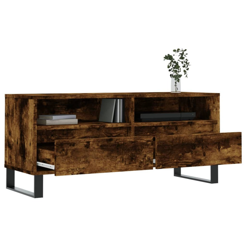 Siilata TV Stand, Smoked Oak