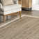 Ankita Bordered Jute Area Rug for Dining Room Living Room Kitchen, Off White/Natural