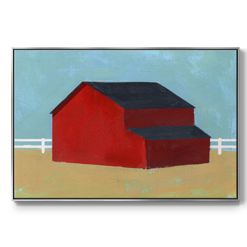 Big Red One II, reproduction d'art sur toile, H 27 po x l 41 po x P 2 po, Encadrement argenté