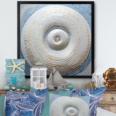 Coquillage argenté tourbillonnant - Nautilus, impressions encadrées