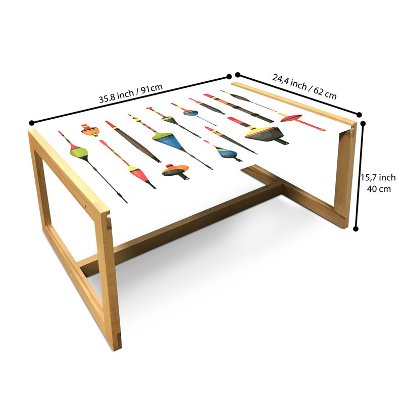 Ireoluwatomiwa Sled Coffee Table, 90cm H x 62cm W x 40cm D