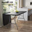 Table pliante en plastique de 1,83 m avec poignée, table de pique-nique portative pour l'extérieur et l'intérieur, noire-921927668