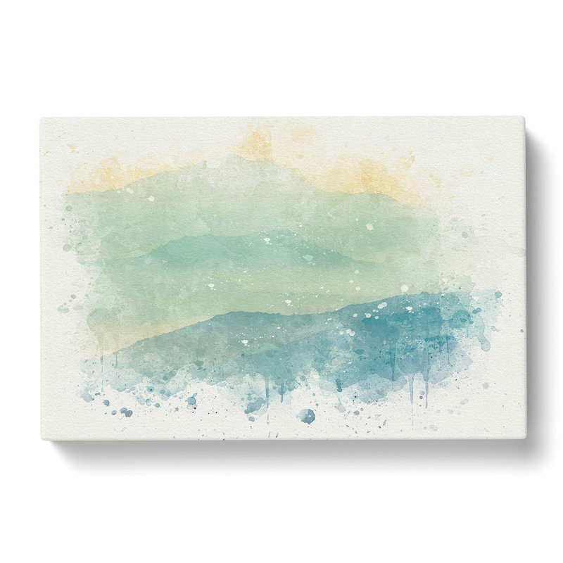 Mountain Fog In Crete Greece In Abstract - Wrapped Canvas Print, 40cm H x 60cm W x 3cm D