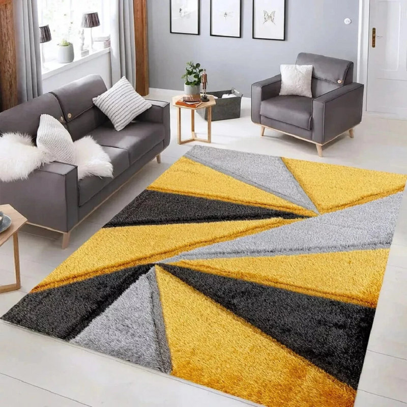 Geometric Indoor / Outdoor Area Rug, Rectangle 160 x 230 cm