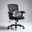 Chaise de bureau ergonomique robuste en maille avec support lombaire et accoudoirs réglables-1359531248