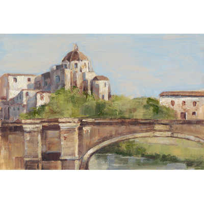 European River Bank I by Ethan Harper - Wrapped Canvas Painting