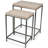 Cordelia Set of 2 White Washed Nesting Tables