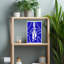 «Dreamy Blue Bike Ride Abstract Dreamy», reproduction d'art mural-129707795