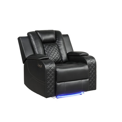 Fauteuil inclinable en similicuir 38 po Senol