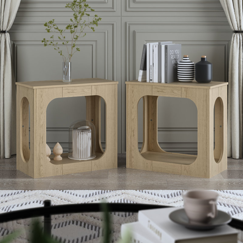 Inniss End Table (Set Of 2), Oslo Oak
