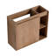 Meuble-lavabo mural 24 po avec lavabo en céramique et porte à fermeture en douceur, emballage KD